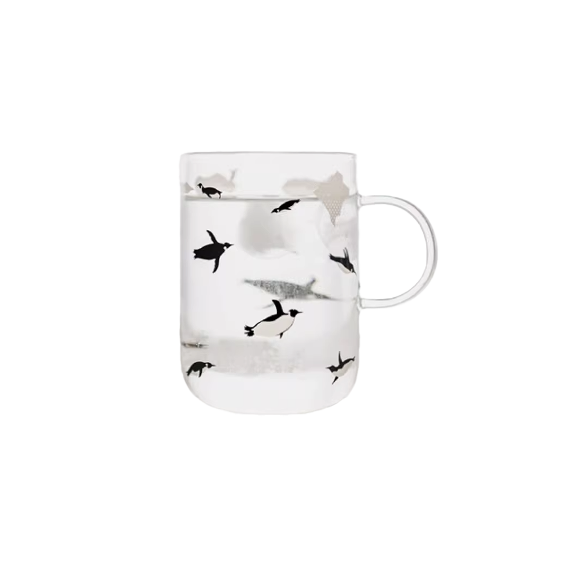 Penguin Glass Cup