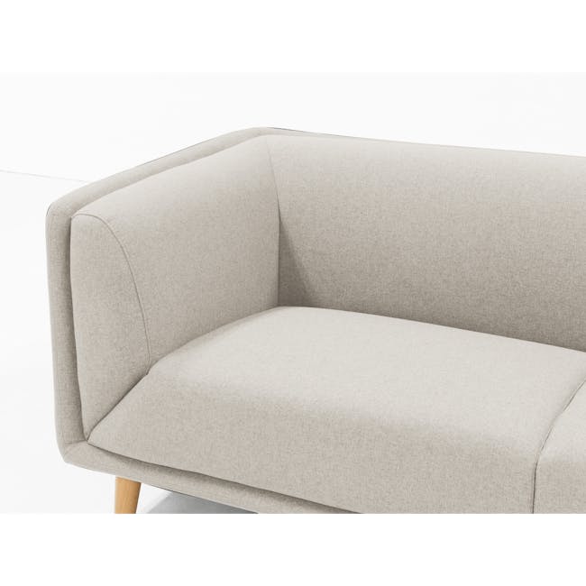 Audrey 3 Seater Sofa with Audrey Armchair - Milk Beige - 2