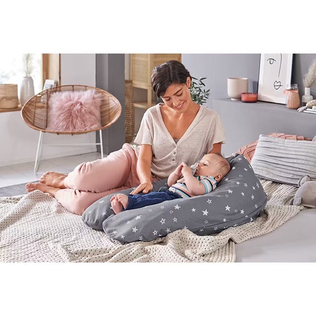 Theraline The Original Maternity and Nursing Pillow - Cream Fine Knit - 5