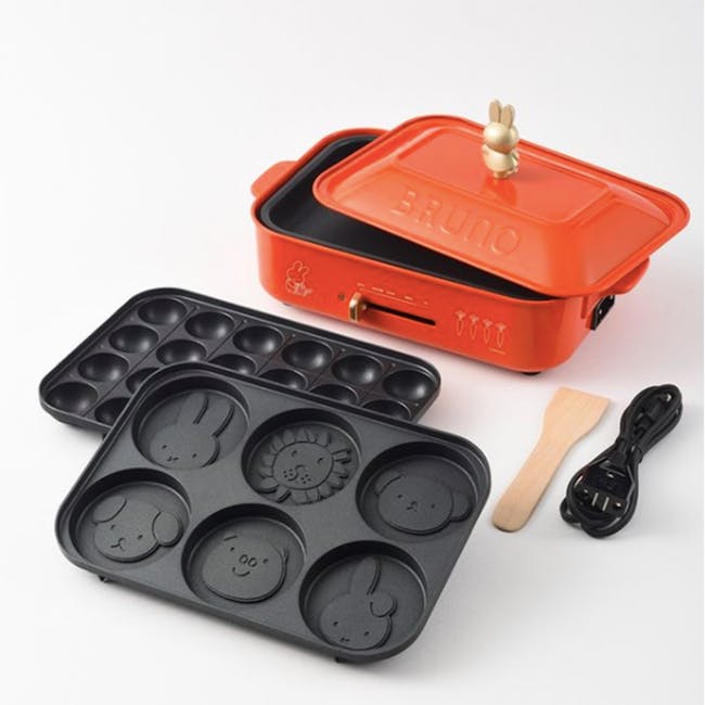 BRUNO x Miffy Exclusive Bundle - Compact Hotplate + Single Grill Sand Maker - 6