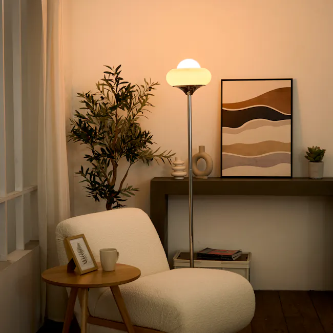 Carli Retro Sphere Floor Lamp - 2