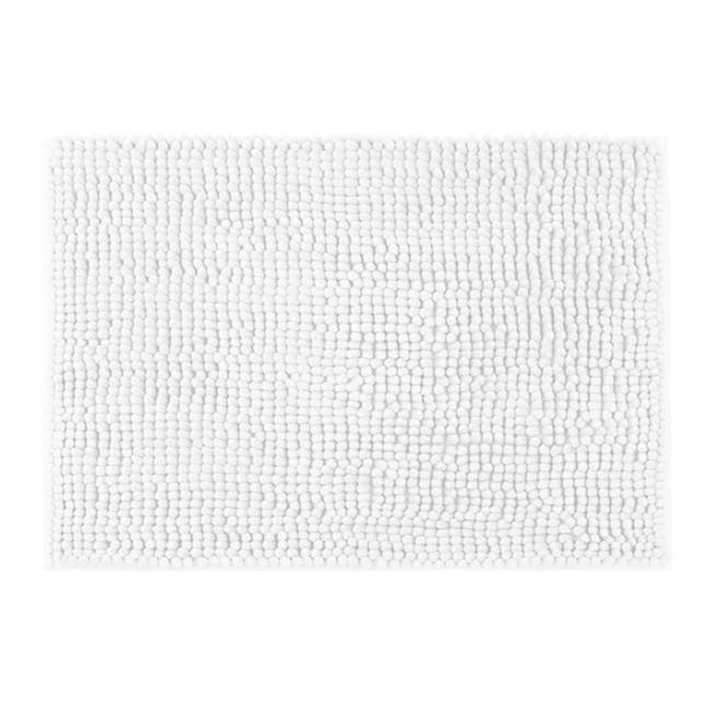 Cora Chenille Floor Mat - White - 0