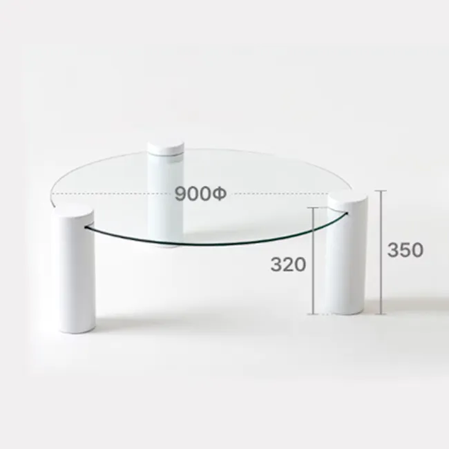 Robe Round Coffee Table - Black - 10