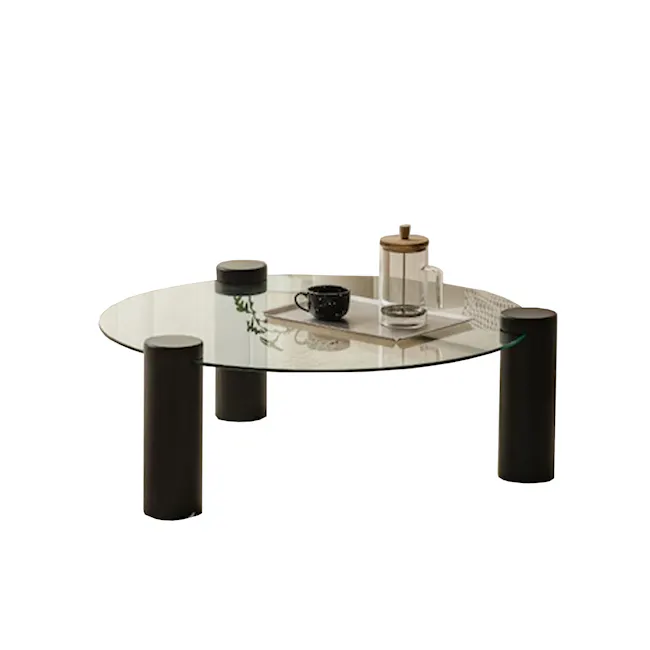 Robe Round Coffee Table - Black - 1