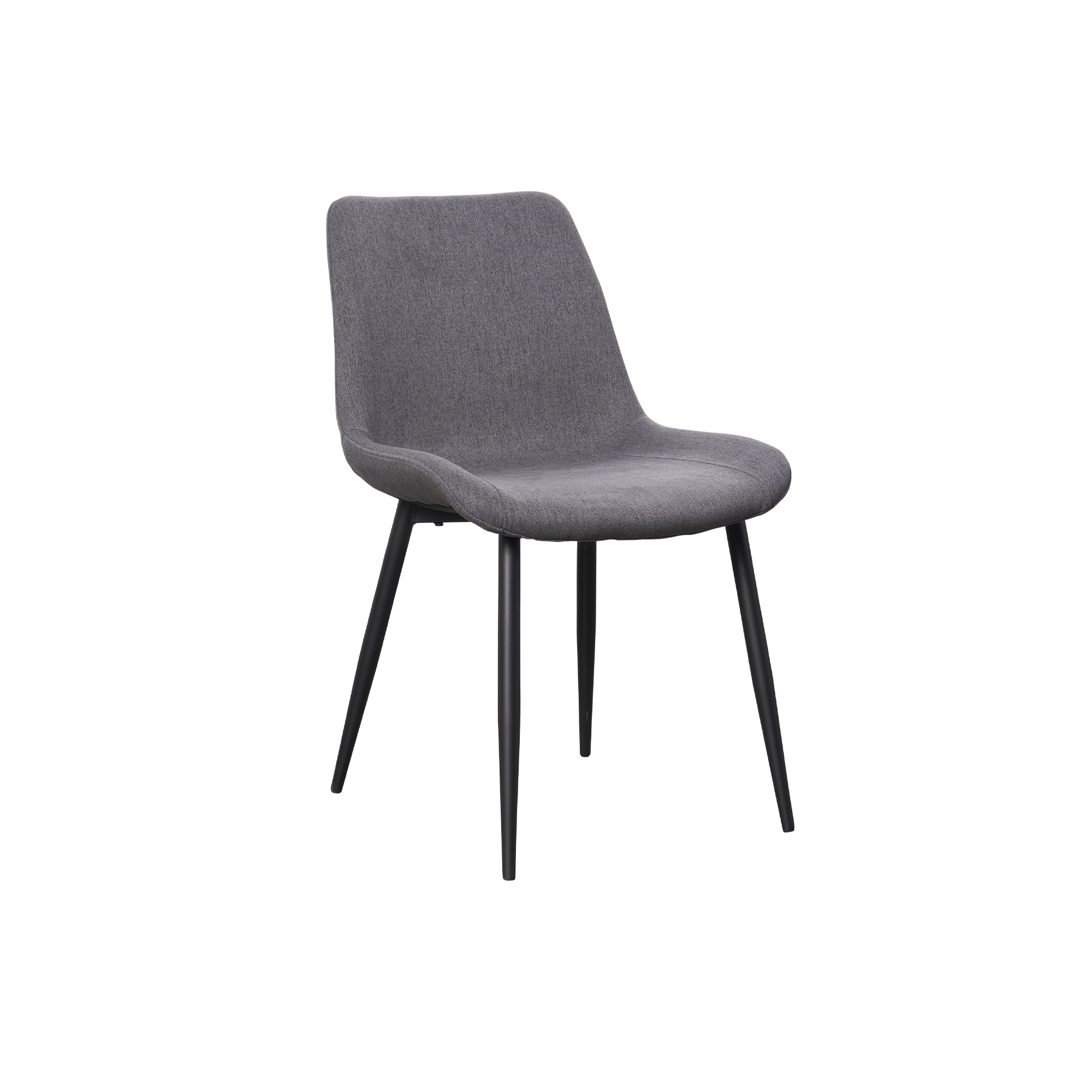 Herman Dining Chair - Dark Grey (Fabric)