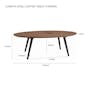 Carsyn Oval Coffee Table - Cocoa - 9