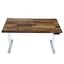 K3 Adjustable Table - White frame, Solidwood Butcher Walnut (2 Sizes) - 0