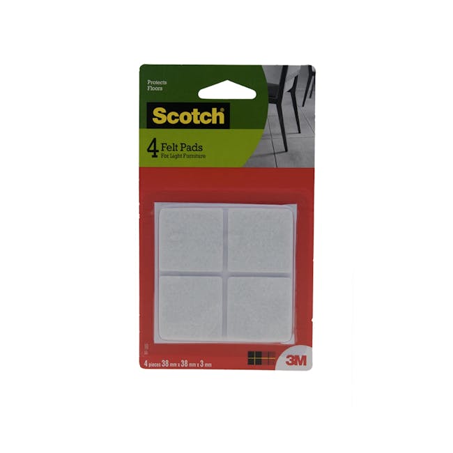 Scotch Square/Circle Felt Pads (3 Sizes) - 4