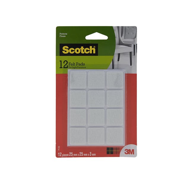 Scotch Square/Circle Felt Pads (3 Sizes) - 3