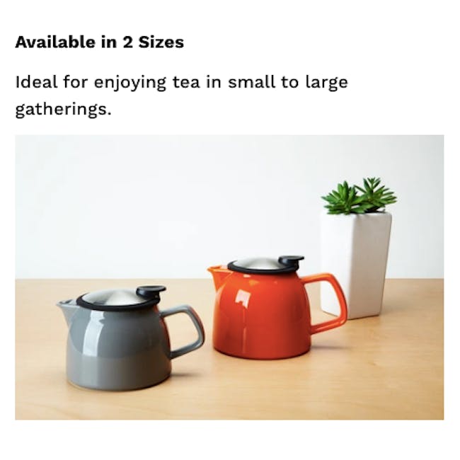 Forlife Bell Teapot - White (2 Sizes) - 2