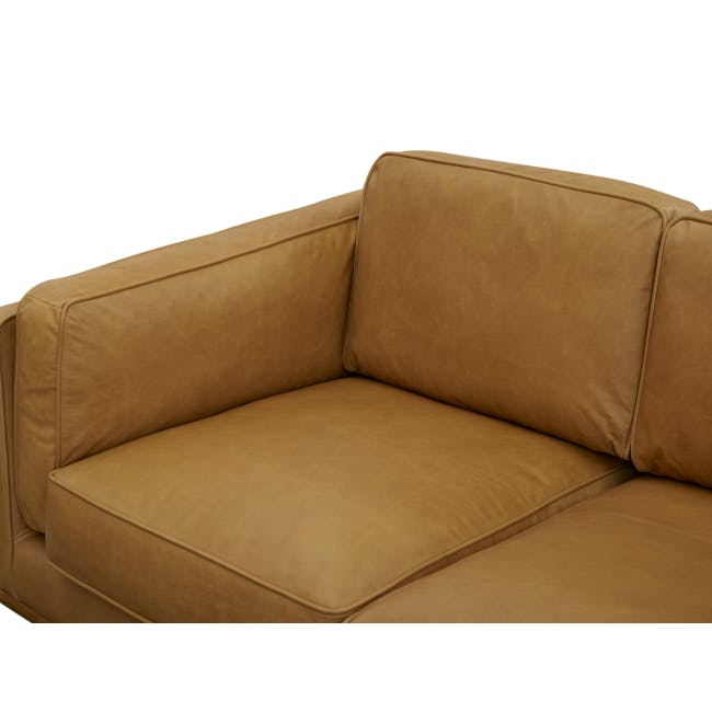 Charles L-Shaped Sofa - Russet (Premium Aniline Leather) - 5