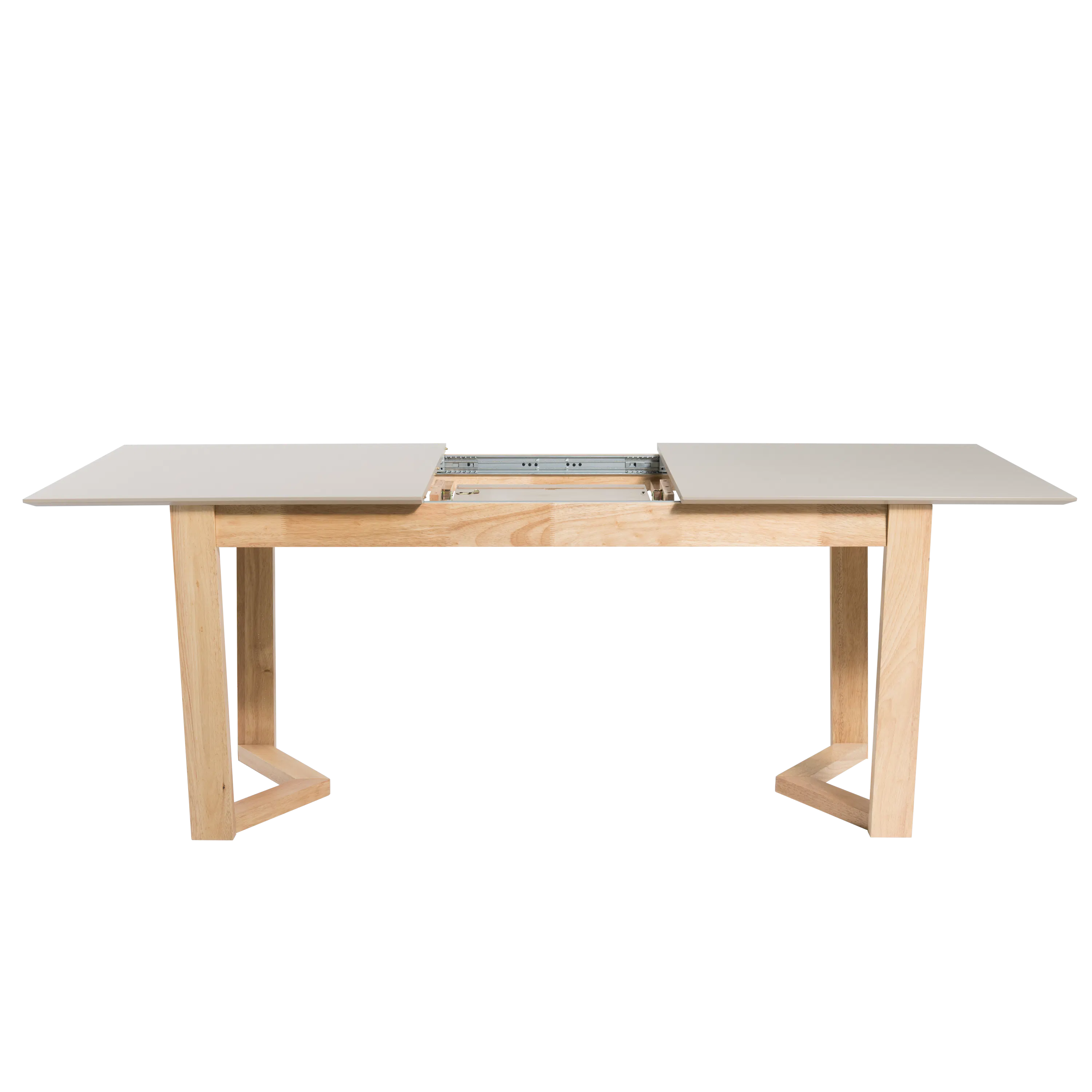 (As-is) Meera Extendable Dining Table 1.6m-2m - Natural, Taupe Grey - 1 - 17