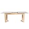 Meera Extendable Dining Table 1.6m-2m - Natural, Taupe Grey - 12