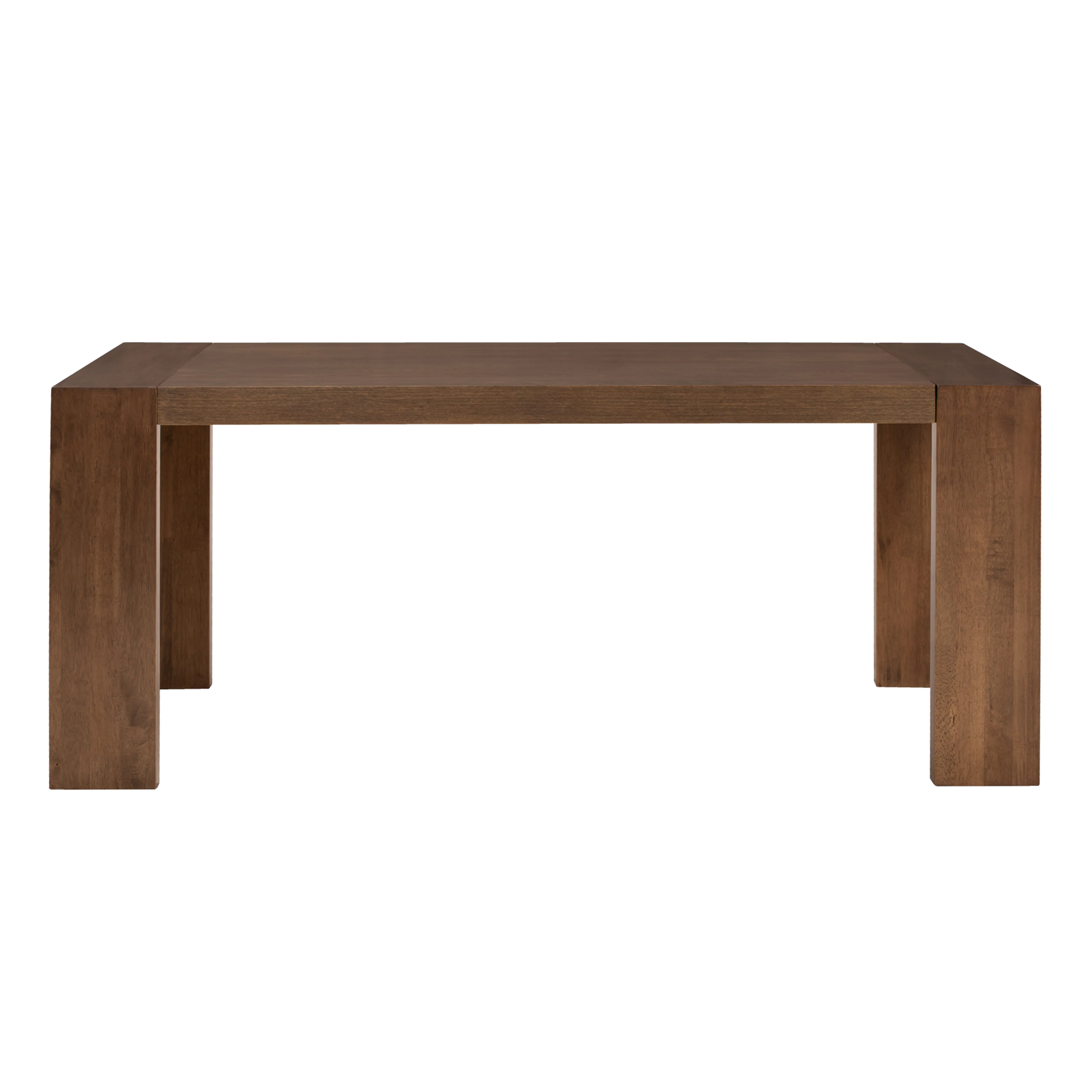 Clarkson Dining Table 1.8m - Cocoa - 9 - Wooden table with clean lines, dark brown finish, rectangular shape, sturdy legs