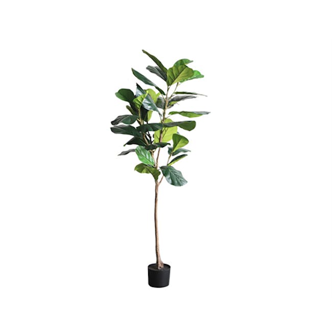 Potted Faux Fiddle Leaf Fig Tree 150 cm - 0