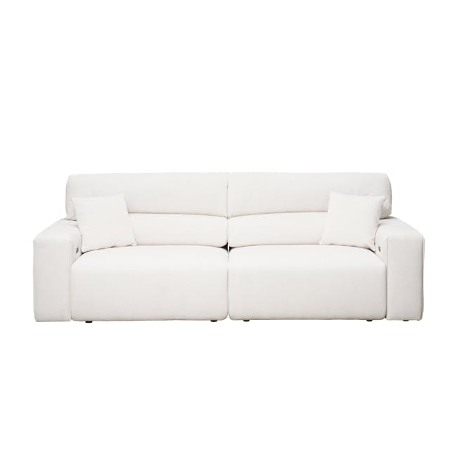 Forte 4 Seater Power Sliding Extension Sofa - Pearl River (Scratch Resistant) - Zero Wall - 17