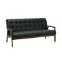 Tucson 3 Seater Sofa with Tucson Armchair - Espresso (Faux Leather) - 2