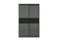 Lorren Sliding Door Wardrobe 3 with Glass Panel - Graphite Linen - 7