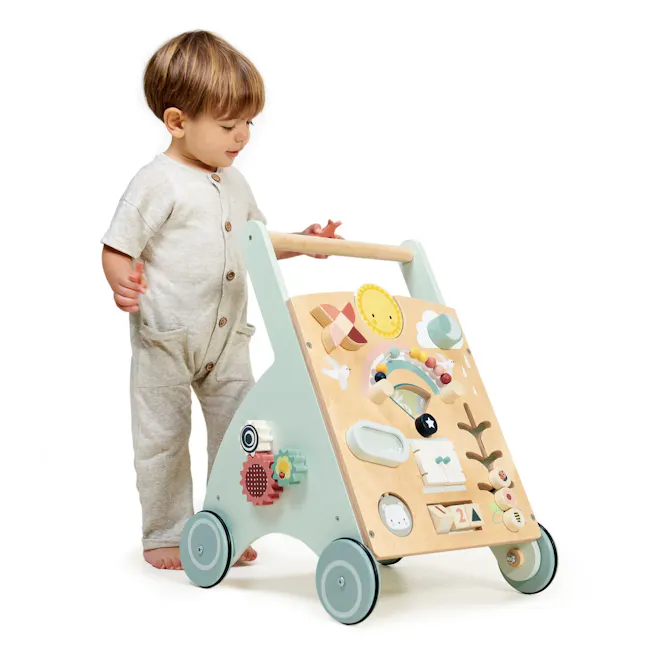 Tender Leaf Sunshine Baby Activity Walker - 4 - Toddler, play, walker, wooden toy, colorful designs, soft fabric, padded
