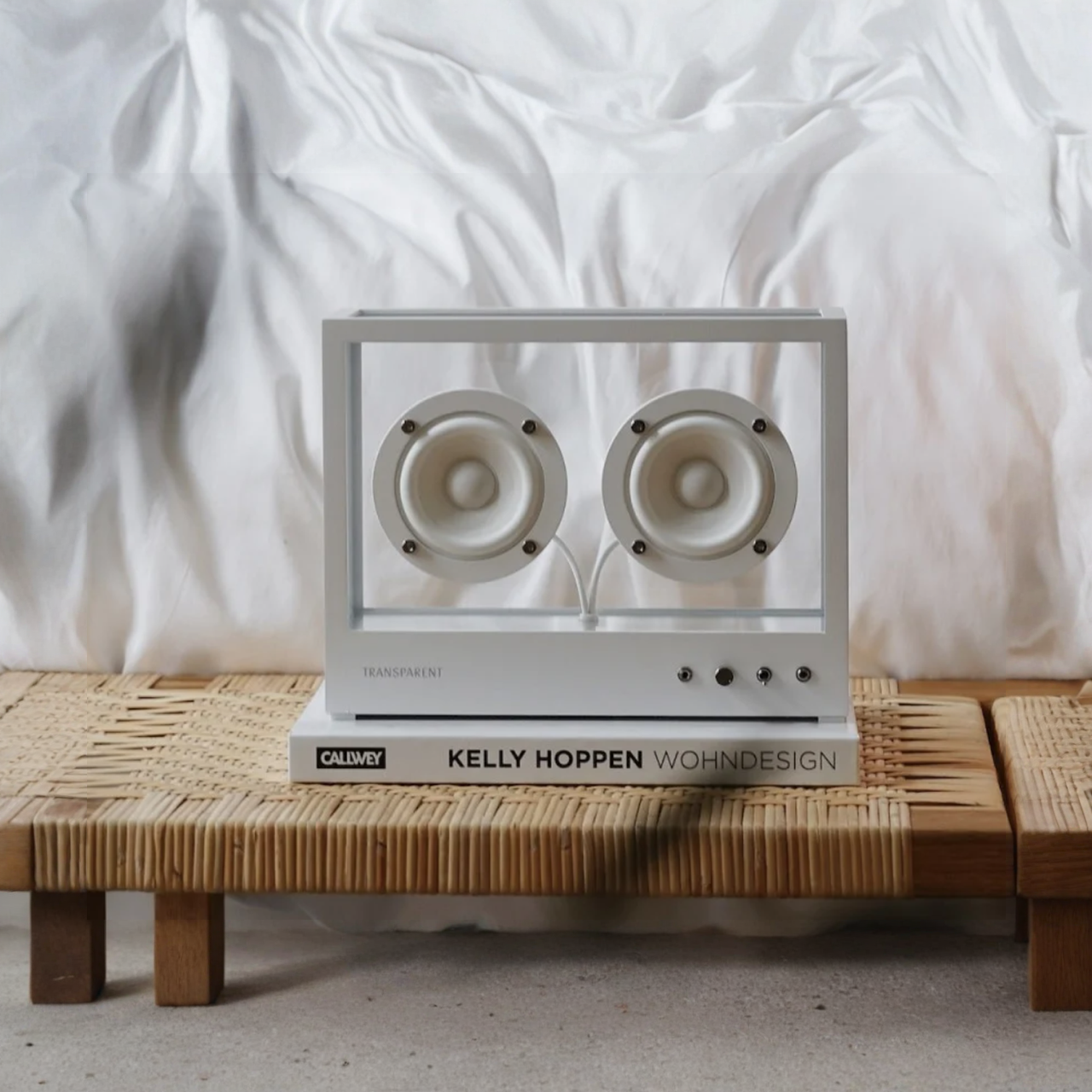 Small Transparent Speaker - White, Transparent | HipVan