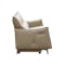 Cole 3 Seater Recliner Sofa - Beige (Genuine Cowhide + Faux Leather) - 4