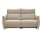 Cole 3 Seater Recliner Sofa - Beige (Genuine Cowhide + Faux Leather) - 2
