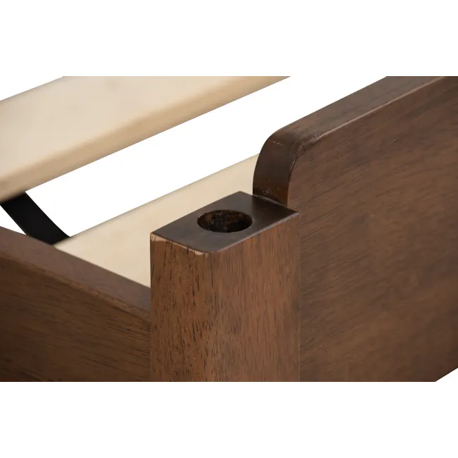 Hans Stackable Single Bed - Cocoa - 13 - Wooden frame, wooden structure, wooden support, wooden post, wooden support post
