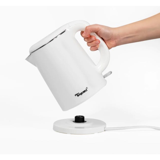TOYOMI 1L Stainless Steel Electric Cordless Kettle WK 1029 - White - 2