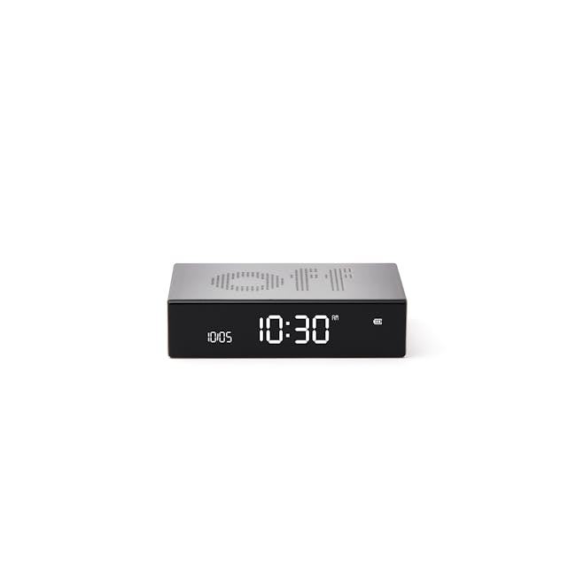Lexon Flip Premium Reversible Lcd Alarm Clock (Aluminium) - 2