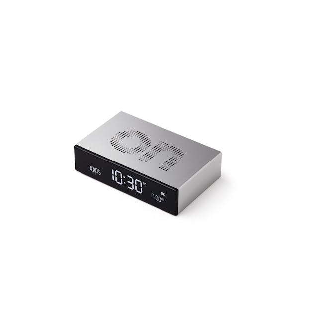 Lexon Flip Premium Reversible Lcd Alarm Clock (Aluminium) - 3