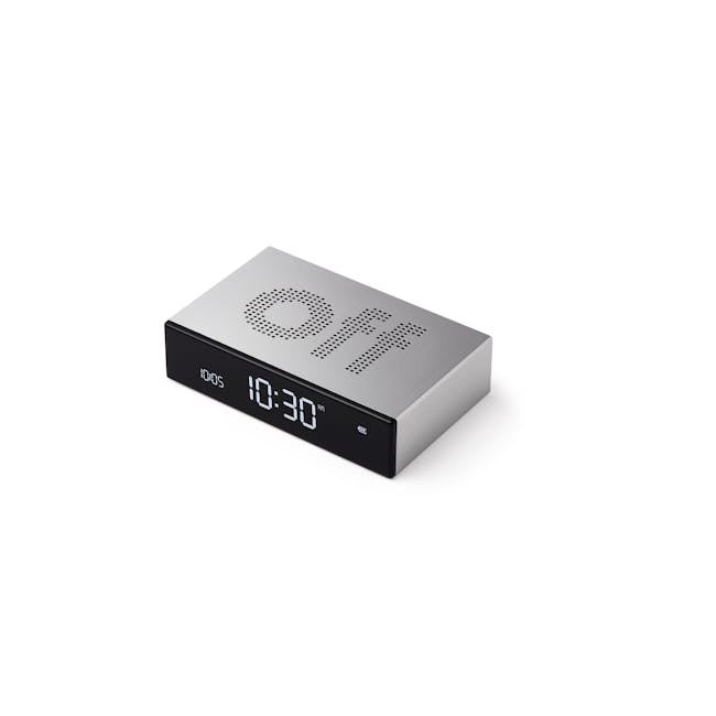 Lexon Flip Premium Reversible Lcd Alarm Clock (Aluminium) - 4