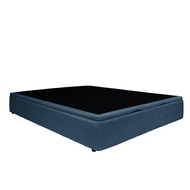 ESSENTIALS Super Single Storage Bed - Denim (Fabric) - 3