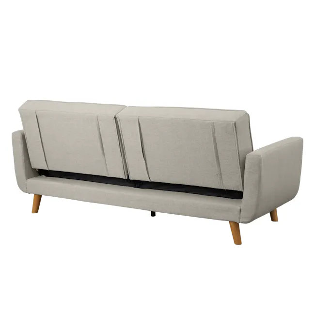 (As-is) Maverick 3 Seater Sofa Bed - Oak, Beige (Eco Clean Fabric) - 21