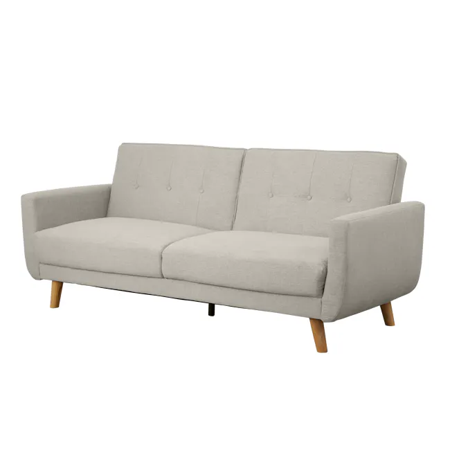 (As-is) Maverick 3 Seater Sofa Bed - Oak, Beige (Eco Clean Fabric) - 14