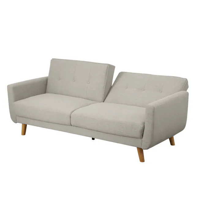 (As-is) Maverick 3 Seater Sofa Bed - Oak, Beige (Eco Clean Fabric) - 15
