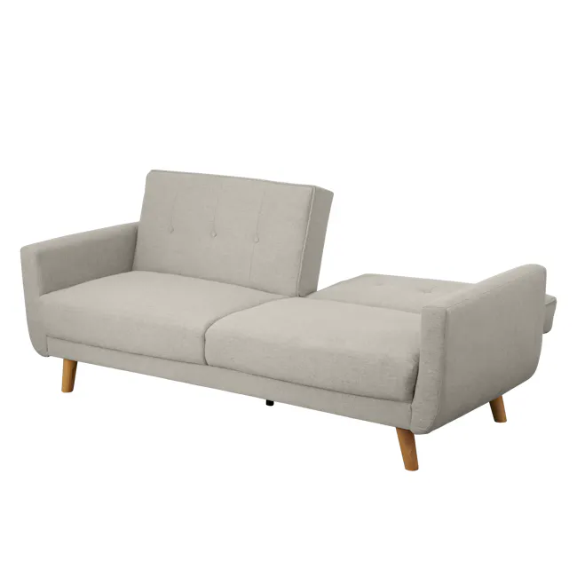 (As-is) Maverick 3 Seater Sofa Bed - Oak, Beige (Eco Clean Fabric) - 16
