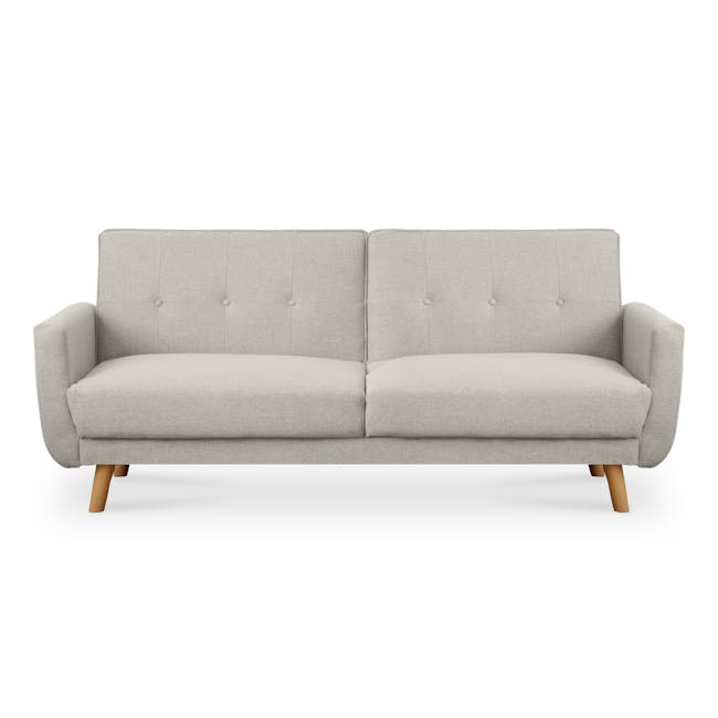 Maverick Sofa Bed - Oak, Beige (Eco Clean Fabric) - 0