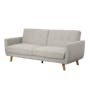 Maverick Sofa Bed - Oak, Beige (Eco Clean Fabric) - 1