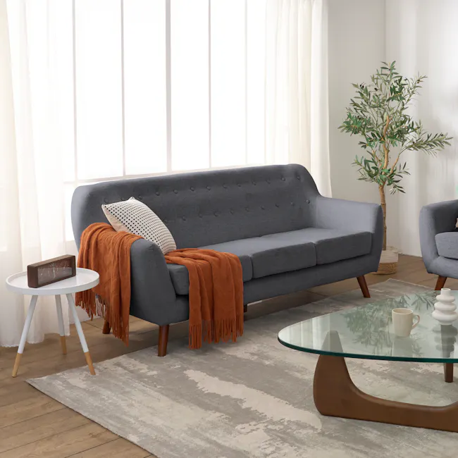 Emma 3 Seater Sofa - Raven - 9