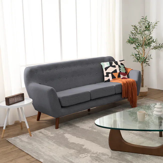Emma 3 Seater Sofa - Raven - 18