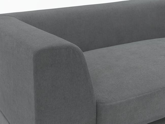 Abby Chaise Lounge Sofa - Stone - 3