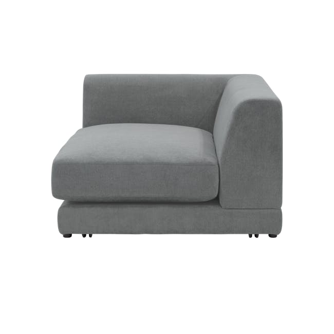Abby Chaise Lounge Sofa - Stone - 6