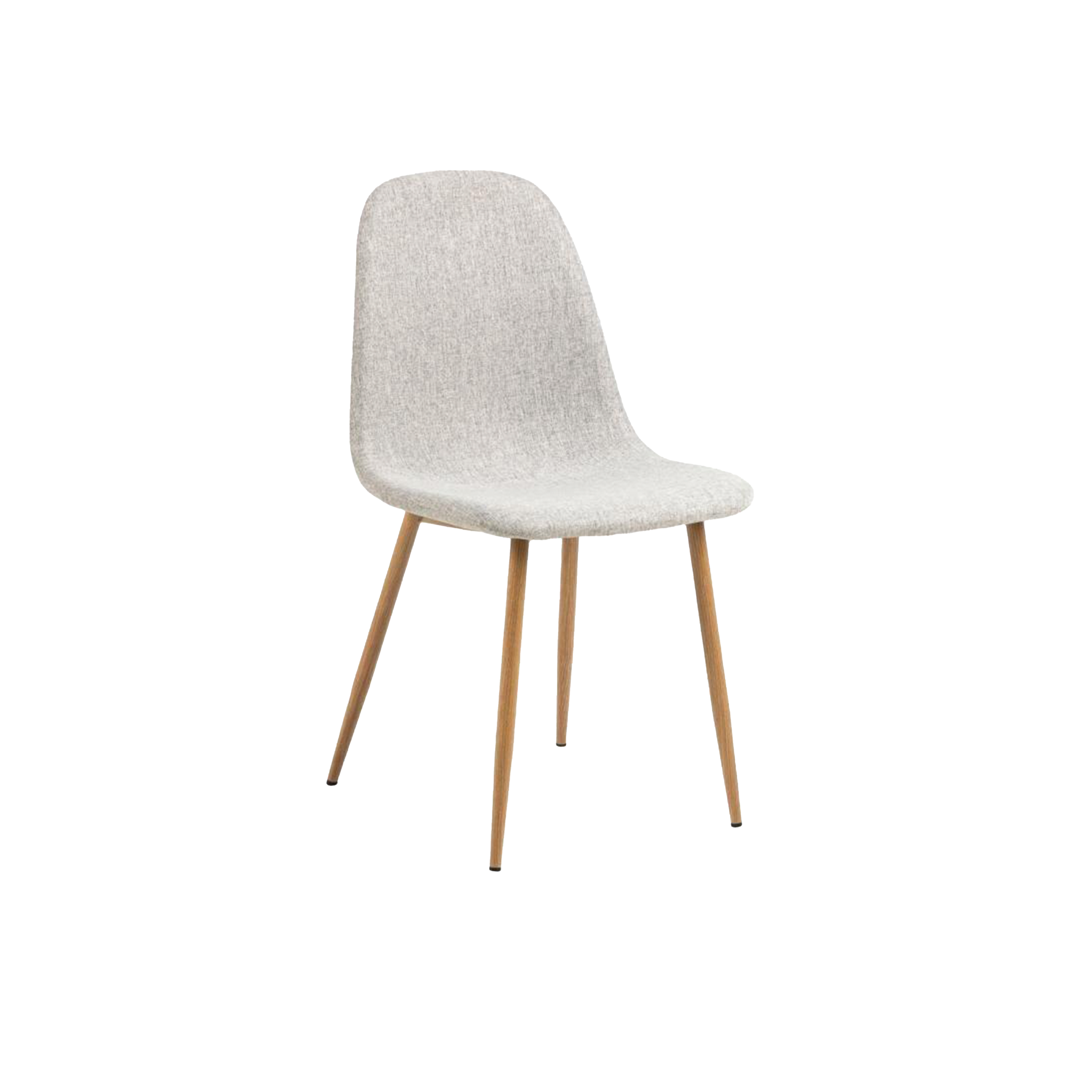 Fynn Dining Chair - Oak, Pale Grey