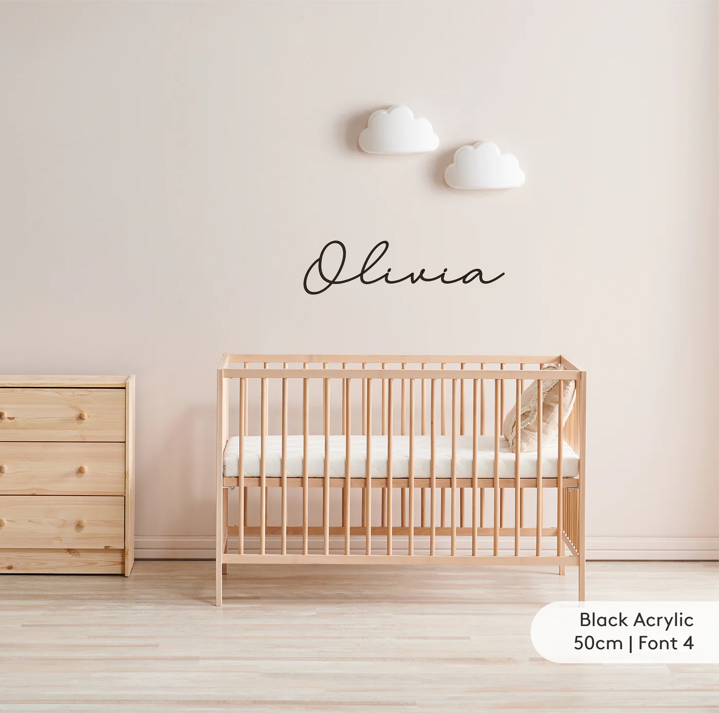 Urban Li'l Personalised Nursery Name Signage - 50cm (8 Colours)