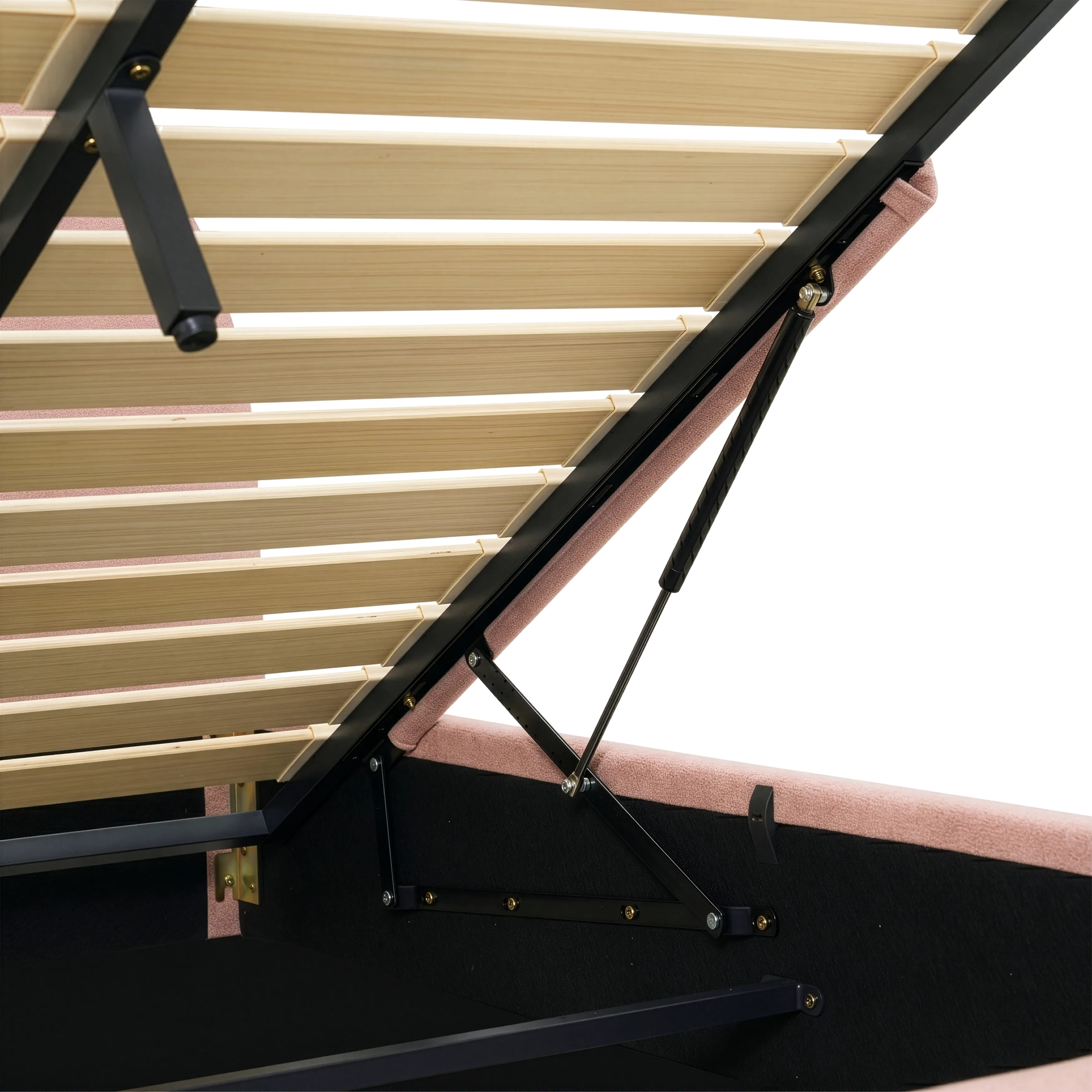 Aspen Super Single Storage Bed - Blush - 11