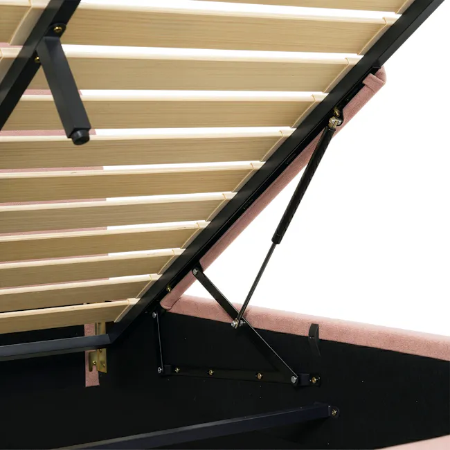 Aspen Super Single Storage Bed - Blush - 11