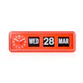 TWEMCO Calendar Flip Wall/Counter Clock - Orange