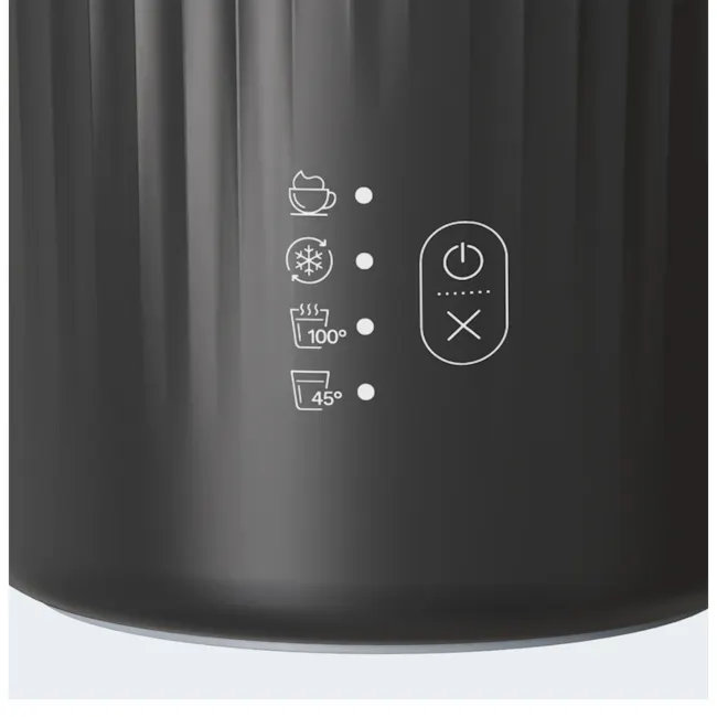 KITH Bevie Electric Travel Milk Frother Tumbler - 10 - Sleek, modern coffee machine with intuitive controls, Elegant black