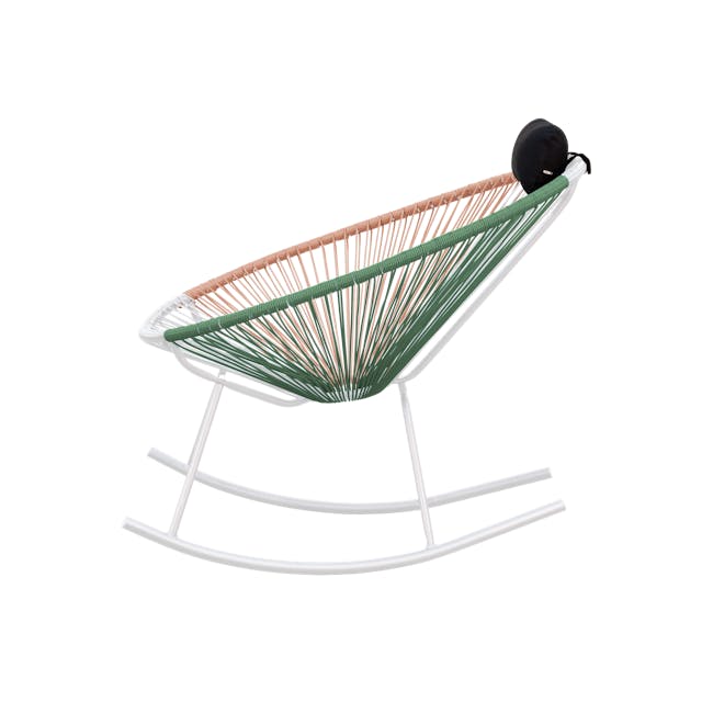 Acapulco Rocking Chair - Pink, White, Green Mix - 11 - Swing, hammock, chair, lounge chair, modern design, eco-friendly