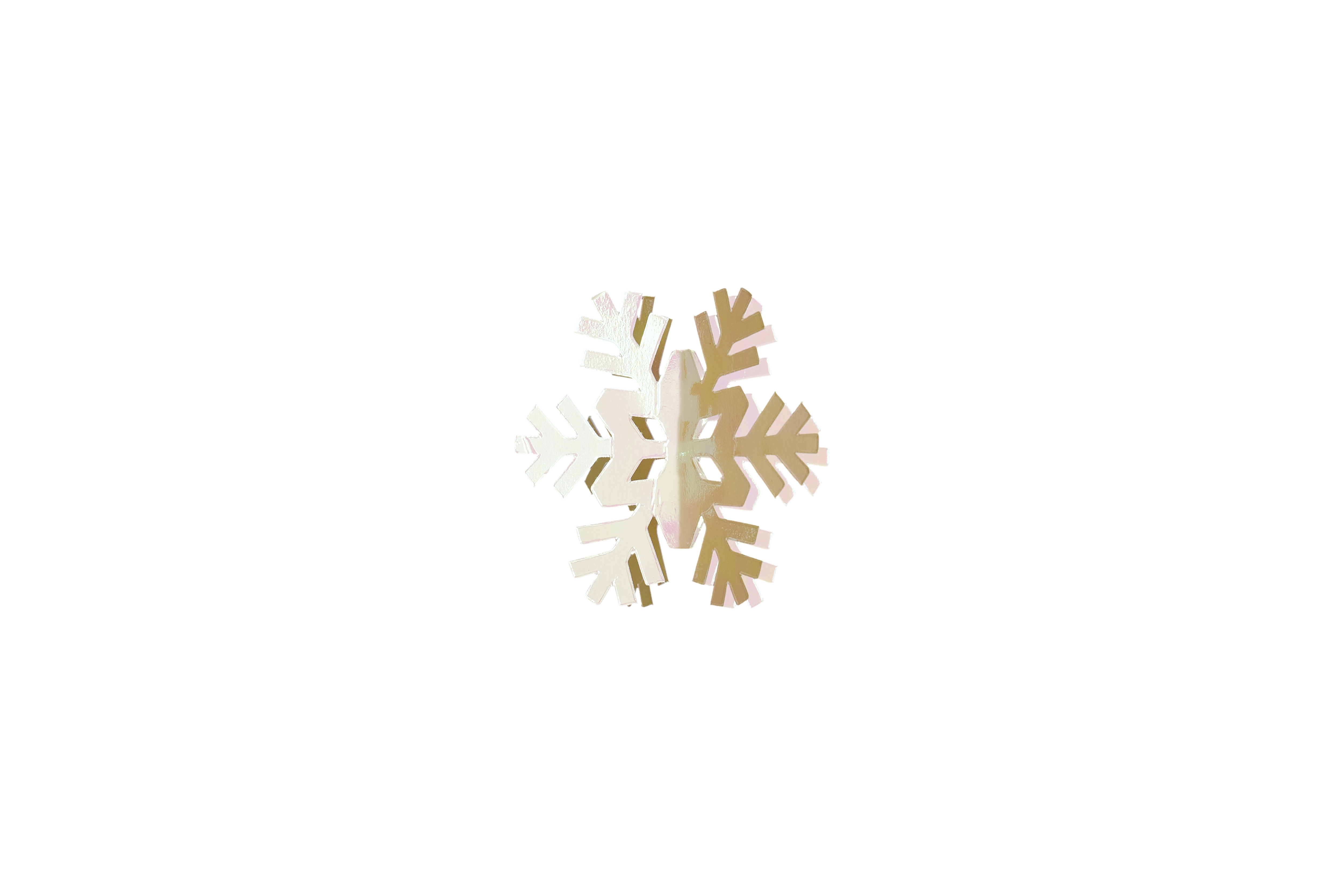 Snowflakes Paper Decor - Rainbow